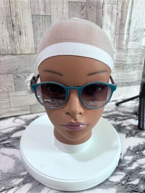 Women’s Teal Round Sunglasses - Unbranded